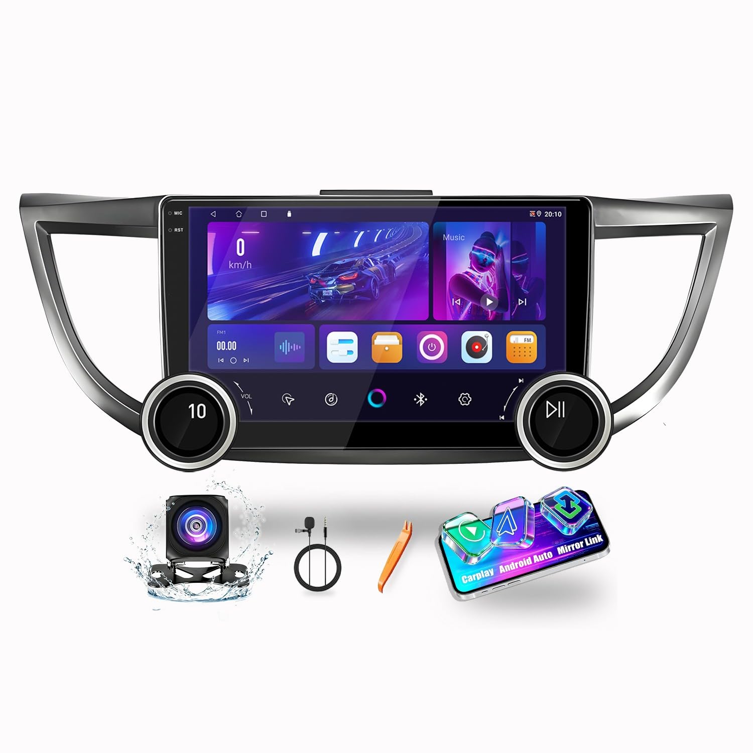 Amazon.com: For Honda CR-V 2012-2016 Dual Physical Display Knobs